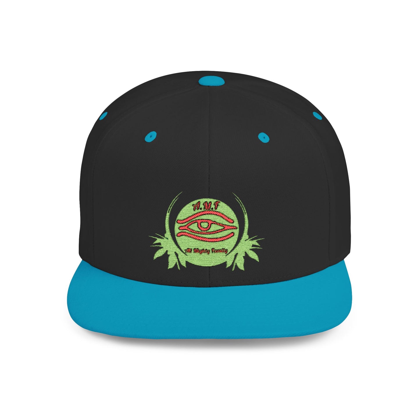 Mystical Eye Flat Bill Snapback Cap - Trendy Streetwear Hat