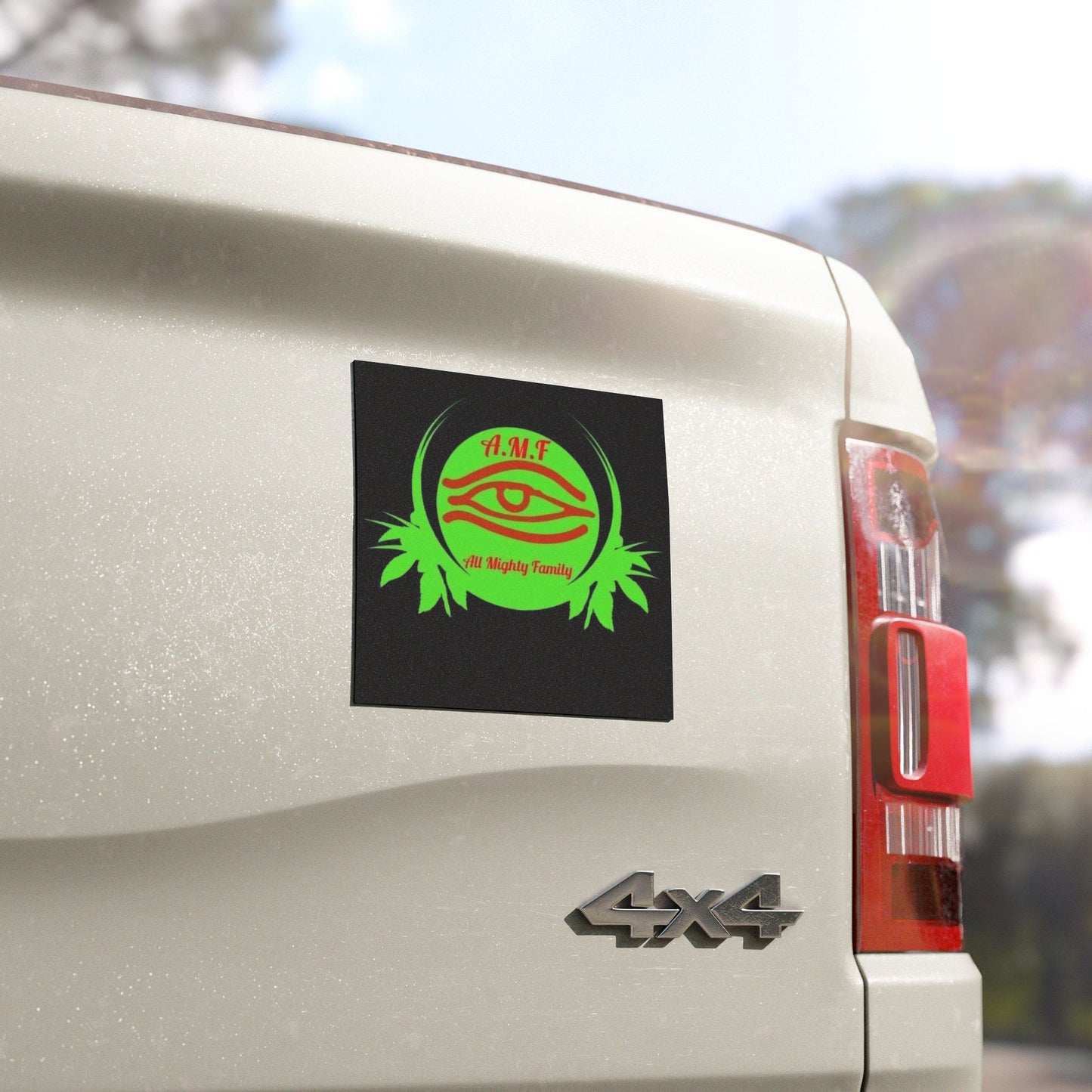 AMF Car Magnets, Family Stickers, Vehicle Décor, Eyeball Design, Personalized Gifts for Celebrations