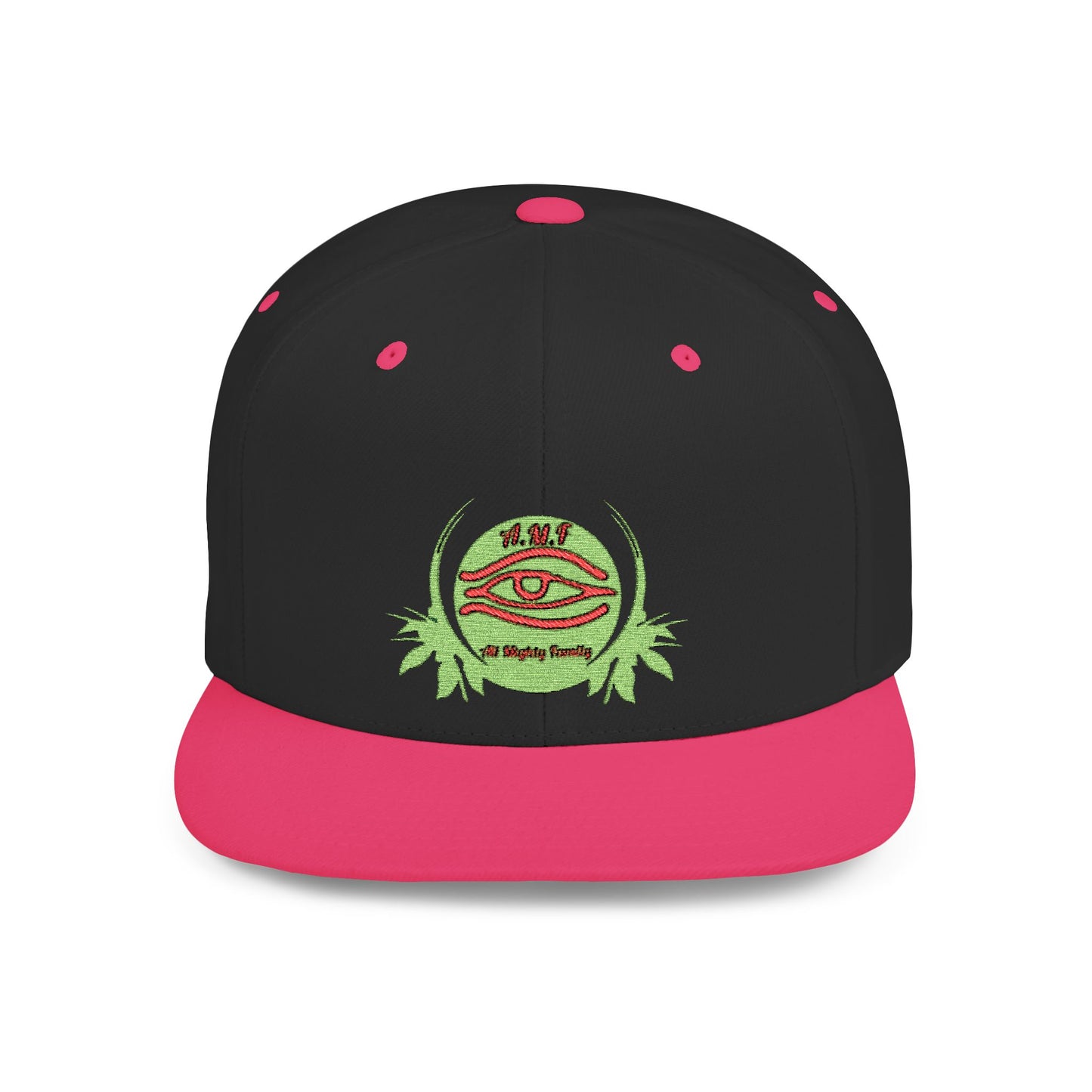 Mystical Eye Flat Bill Snapback Cap - Trendy Streetwear Hat