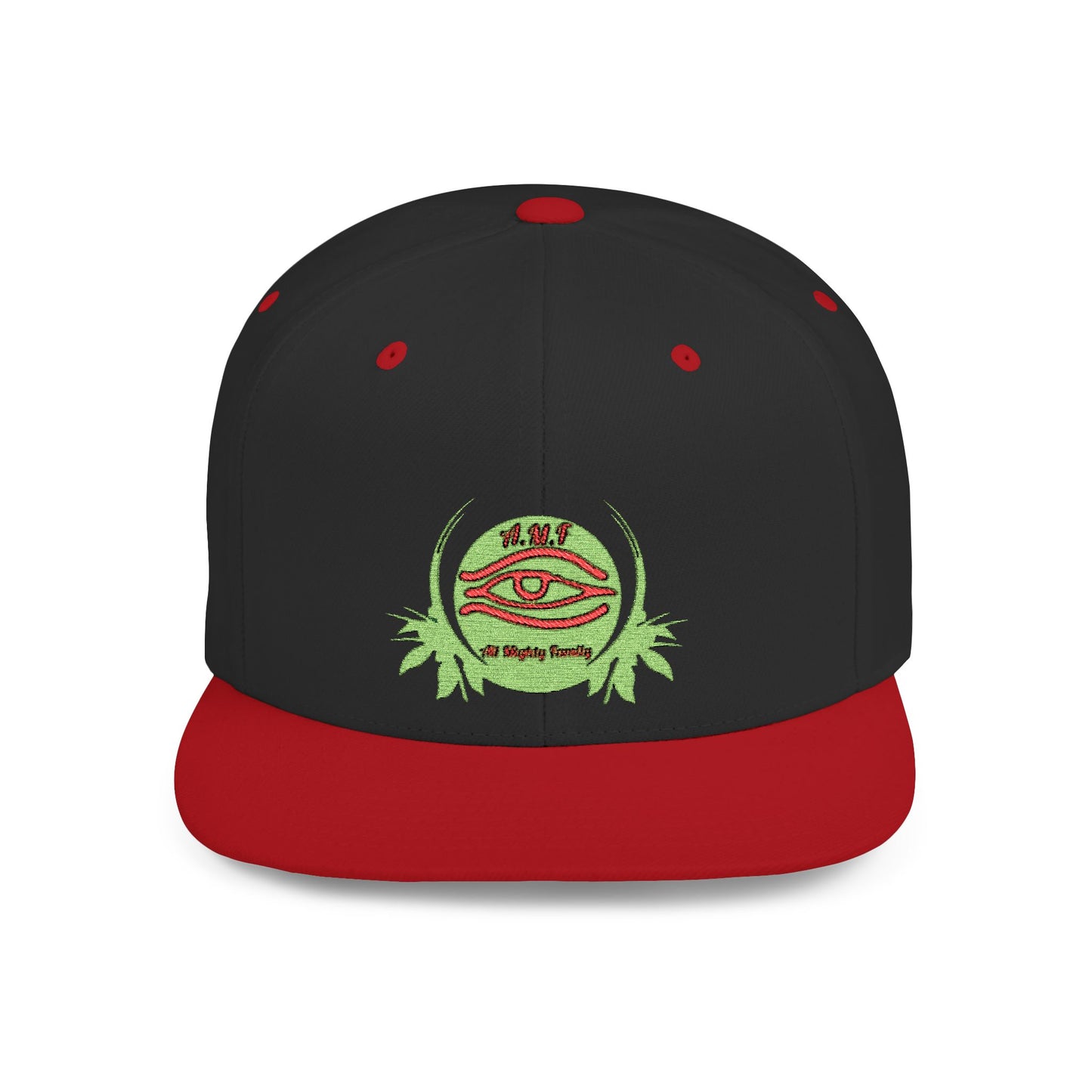 Mystical Eye Flat Bill Snapback Cap - Trendy Streetwear Hat