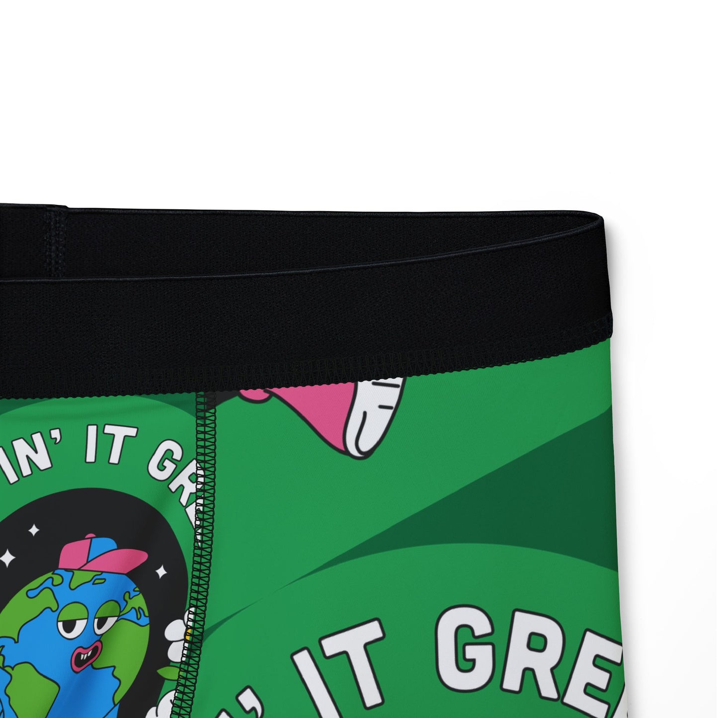 Keepin' It Green Boxer Shorts — Eco Earth Graphic Men's Boxers