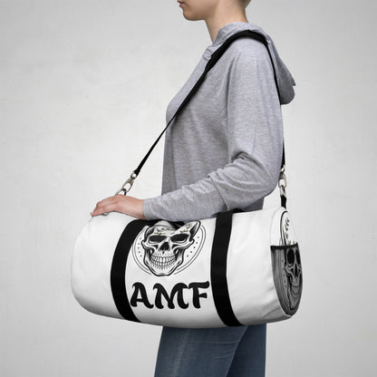 Skull AMF Graphic Duffel Bag – Gothic Travel & Gym Bag