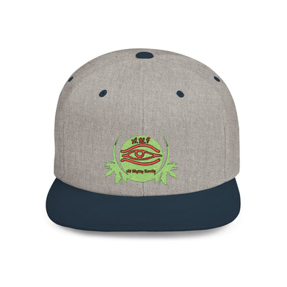 Mystical Eye Flat Bill Snapback Cap - Trendy Streetwear Hat