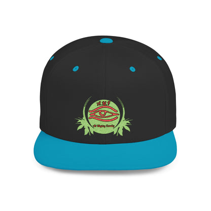 Mystical Eye Flat Bill Snapback Cap - Trendy Streetwear Hat