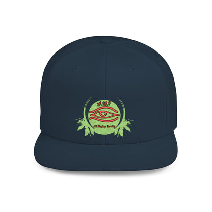 Mystical Eye Flat Bill Snapback Cap - Trendy Streetwear Hat