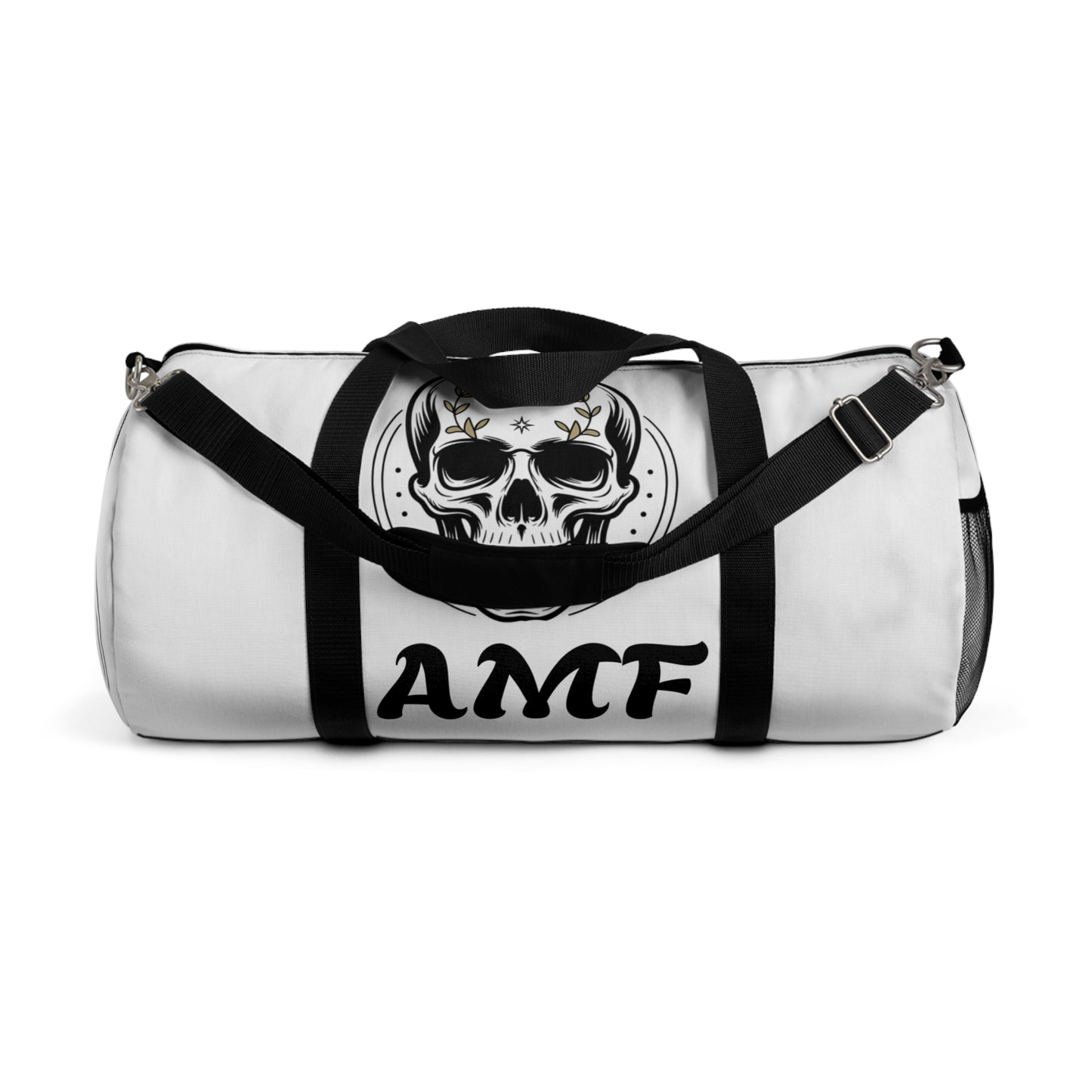 Skull AMF Graphic Duffel Bag – Gothic Travel & Gym Bag