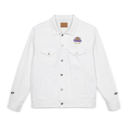 Denim Jacket (Embroidery) - AMF Brand White Unisex