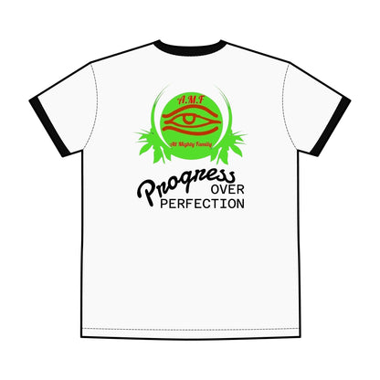 Men's Ringer Tee - Sweet Dreams & Progress Over Perfection AMF Skate Design