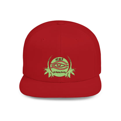 Mystical Eye Flat Bill Snapback Cap - Trendy Streetwear Hat