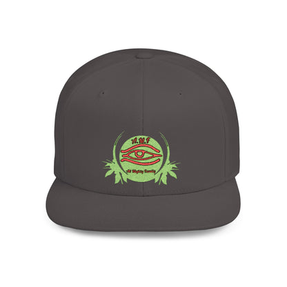Mystical Eye Flat Bill Snapback Cap - Trendy Streetwear Hat