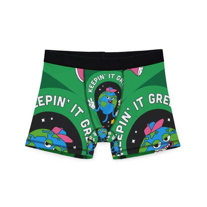 Keepin' It Green Boxer Shorts — Eco Earth Graphic Men's Boxers