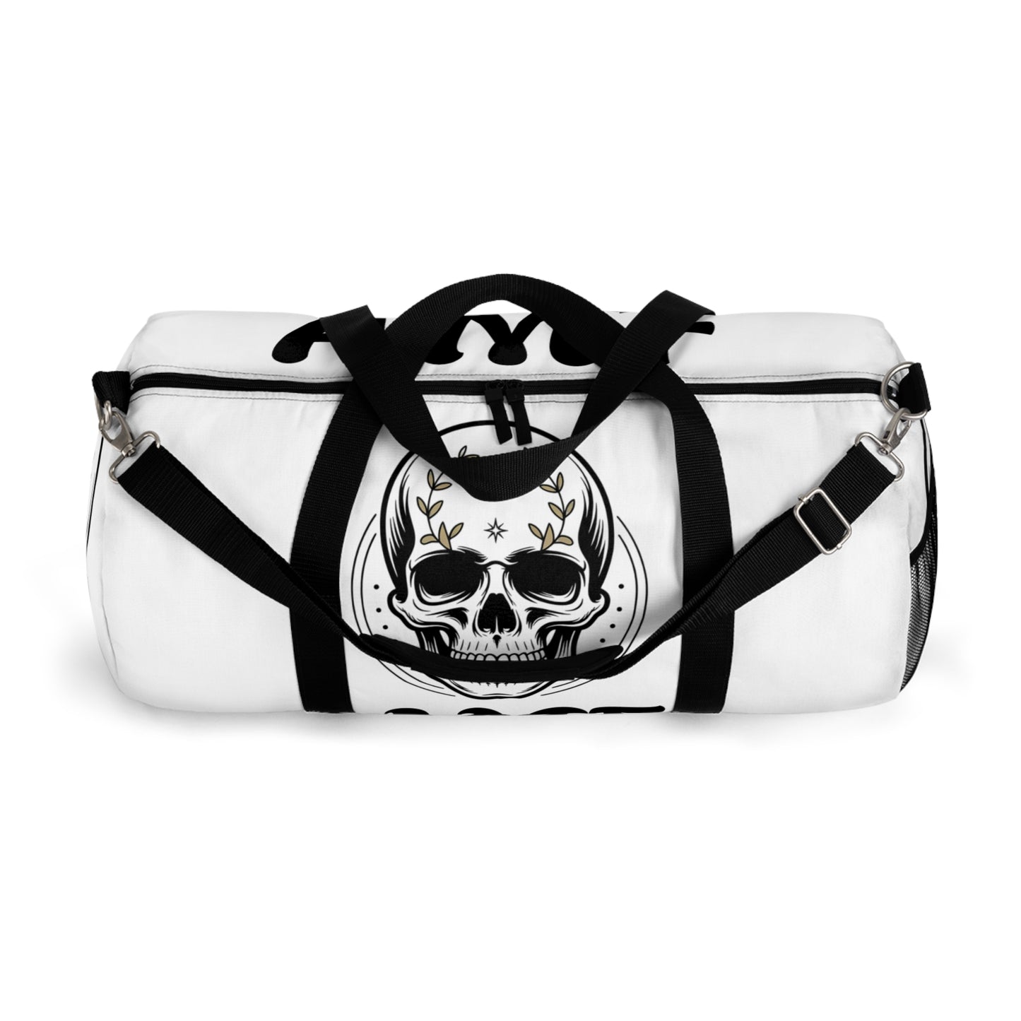 Skull AMF Graphic Duffel Bag – Gothic Travel & Gym Bag