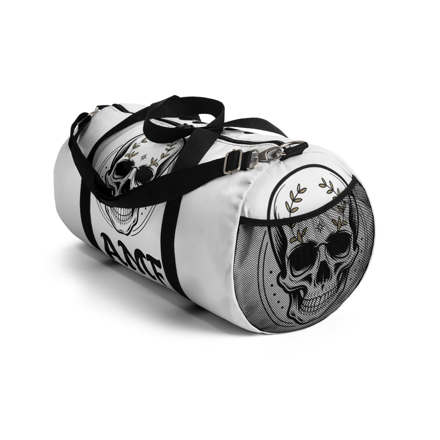 Skull AMF Graphic Duffel Bag – Gothic Travel & Gym Bag